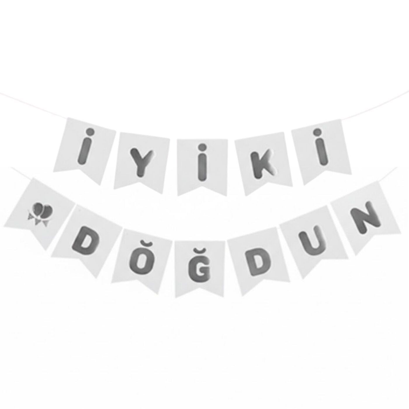 Bariş Beyaz Gold İyi Ki Doğdun Banner