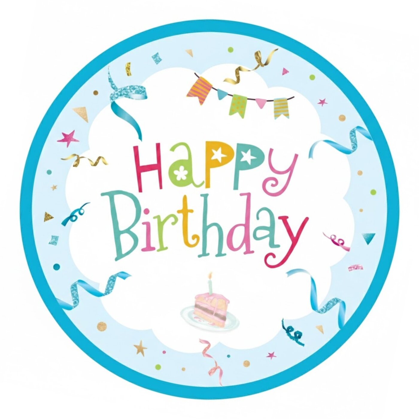 Bariş Pembe Happy Birthday Tüylü Taç